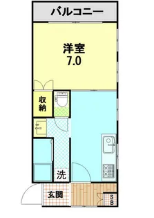 クィーンマンション【1階】の間取り