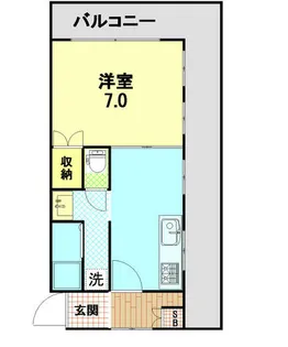 クィーンマンション【2階】の間取り