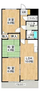 グランドメゾン南別府【2階】の間取り