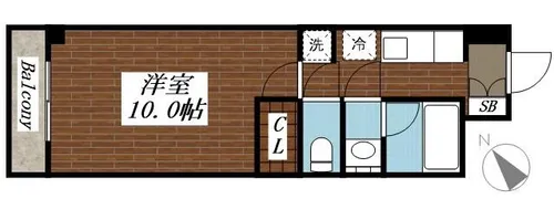 第3いわきビルディング【6階】の間取り