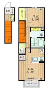 エスペランサ小倉北【2階】の間取り