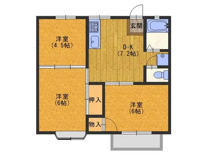 ファミイエ【102号室】の間取り