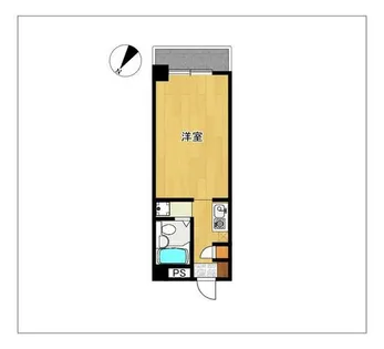 エステート高砂【102号室】の間取り
