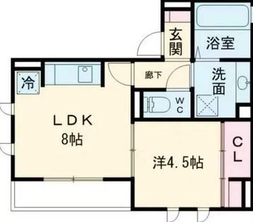 Aprico【202号室】の間取り