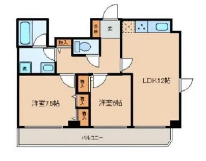 ライオンズマンション日本橋【9階】の間取り