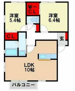 エルクレイン【2階】の間取り