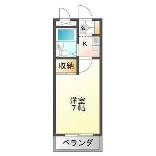 レジデンス北花田【504号室】の間取り