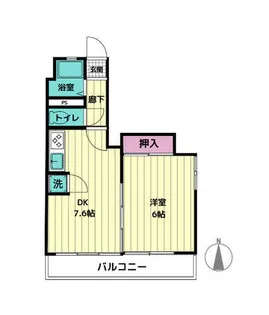 シーズンコート東大曽根【2階】の間取り