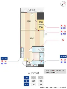 黒川祇園ビル【502号室】の間取り