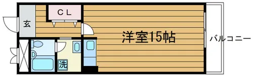 エイト摂津【3階】の間取り