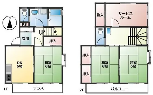 フrグランス北園田【102号室】の間取り