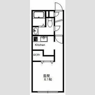 ファインブルーム学園前【1階】の間取り