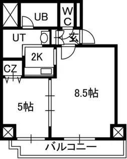 Treasure Court A【2階】の間取り