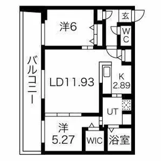 コローレ南9条【4階】の間取り