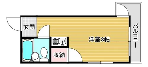 ラ・ルーチェ上野通【2階】の間取り