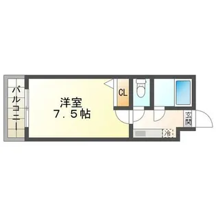 ウィザード九工大前【3階】の間取り