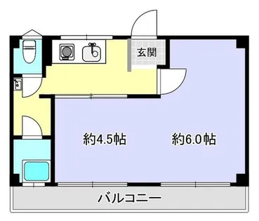 西野マンション【33号室】の間取り