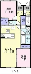 三木市加佐新築【103号室】の間取り