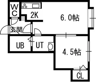 カーサ セティーモ【101号室】の間取り