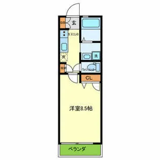 シャーメゾン原田【203号室】の間取り