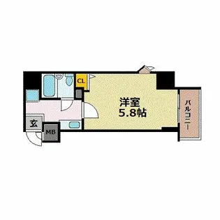 エスリード京都駅前【305号室】の間取り