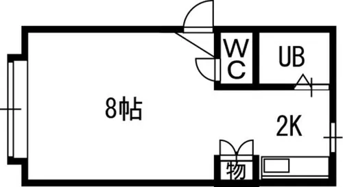 スパシエルクスⅢ番館【203号室】の間取り