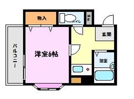 アルデア石屋川【2階】の間取り