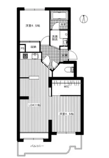 米本ハイツ【205号室】の間取り