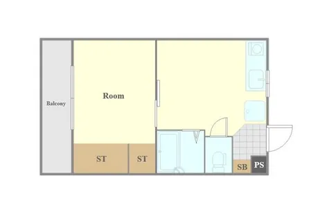 レインボービル3【233号室】の間取り