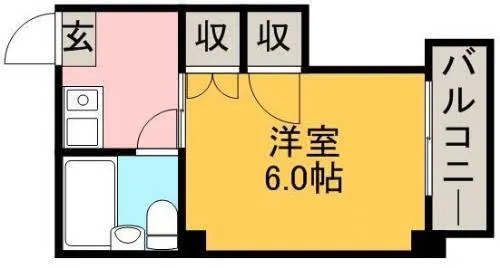 エレガンス高宮【0502号室】の間取り