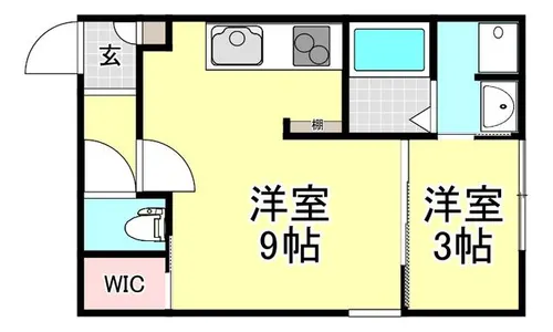 Nalu【101号室】の間取り