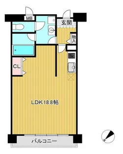 琵琶湖アーバンリゾートⅠ番館【603号室】の間取り