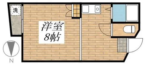 ルポ片江【0302号室】の間取り