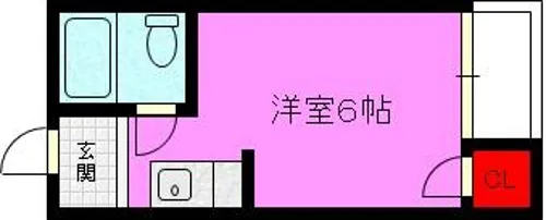 ナンバハイツ【303号室】の間取り