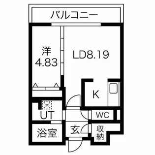ジュノール手稲【502号室】の間取り