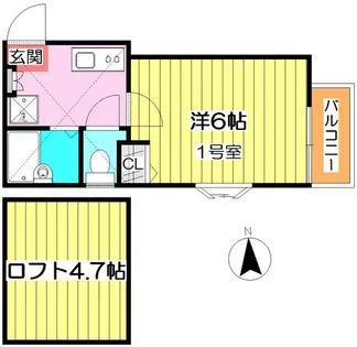 ピュア別府伍番館【203号室】の間取り
