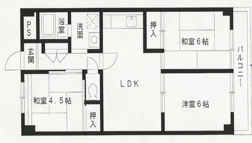 シャルム南が丘【3階】の間取り