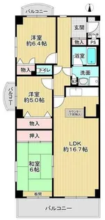 グリーンヒルⅡ【2階】の間取り