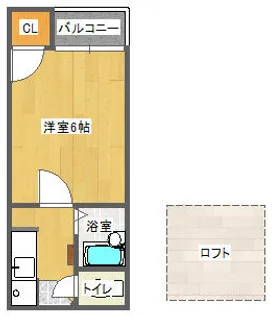 カーサ姪浜【202号室】の間取り