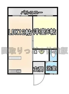 兼たかマンション【401号室】の間取り