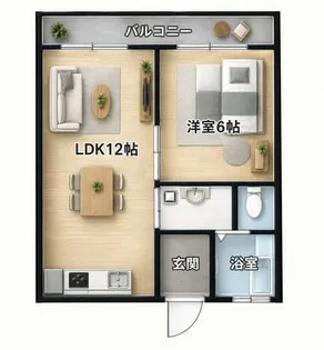 兼たかマンション【401号室】の間取り