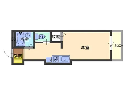 ジュネス伊伝居【405号室】の間取り