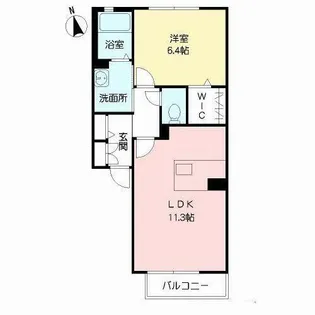 グラン クォーレ B棟【B0204号室】の間取り