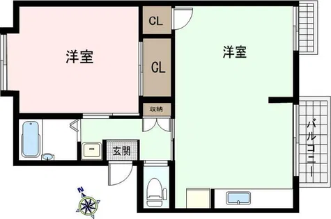 メゾン東町Ⅰ【2階】の間取り