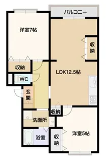 ブランユーカリ【3階】の間取り