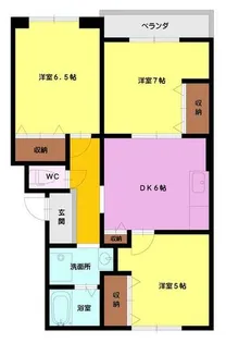 ブランユーカリ【3階】の間取り