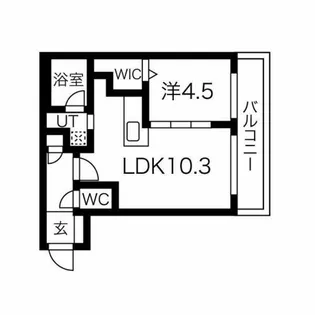 プランドール前田【403号室】の間取り