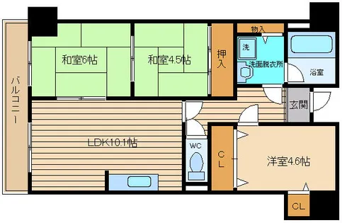 エコーハイツ【103号室】の間取り