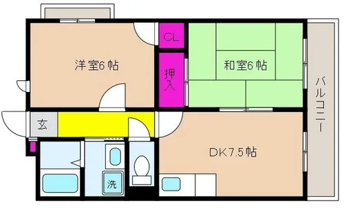 コフォール横田【4階】の間取り