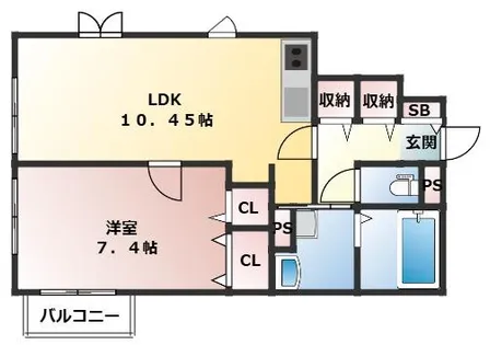 AFFINITY HOMES【1階】の間取り